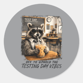 Sticker Rond Pour perpétuer l'ambiance de la journée de test De