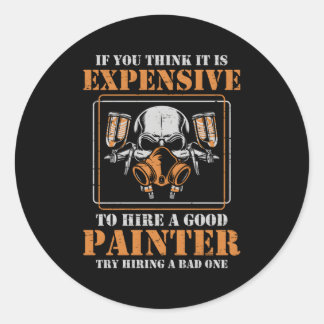 Sticker Rond Pour Un Peintre De Voiture