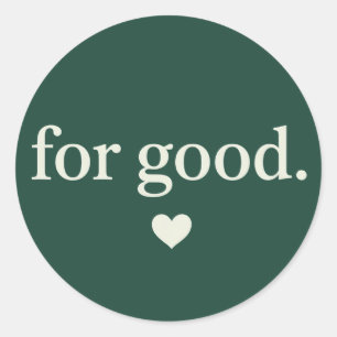 Sticker Rond Pour une esthétique de citation positive minimalis
