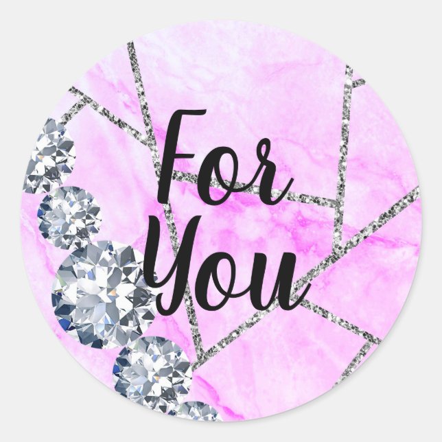 Sticker Rond Pour vous (Devant)