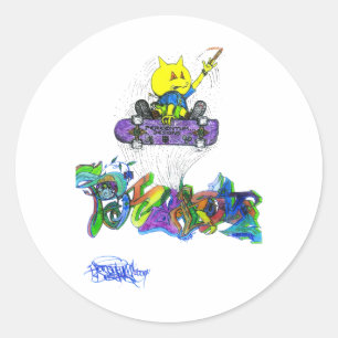 Sticker Rond Pourcentage Ollie