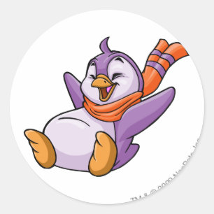 Sticker Rond Pourpre de Bruce