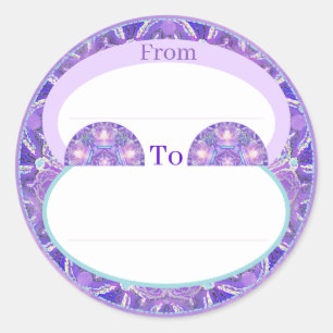 Sticker Rond Pourpre W1