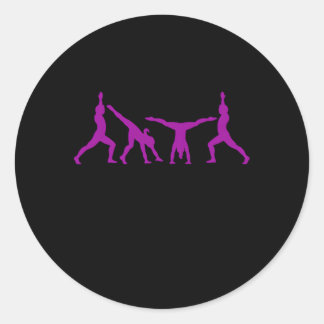 Sticker Rond Pourquoi Marcher Quand Vous Pouvez Cwheel Gymnasti