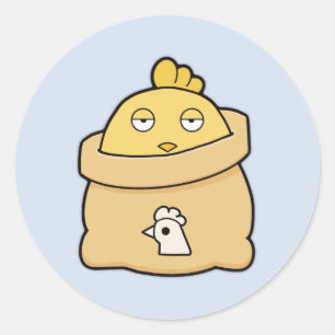 Sticker Rond Poussette, sac complet