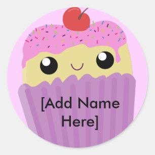 Sticker Rond Poussières de pâtisserie