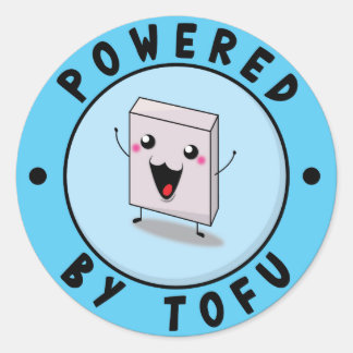 Sticker Rond Powered by Tofu