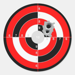 Sticker Rond Pratique cible