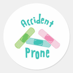 Sticker Rond Pratique d'accident