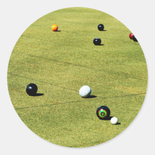 Sticker Rond Précision et stratégie : jeu de compétition de bow