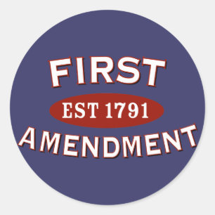 Sticker Rond Premier amendement