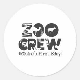 Sticker Rond Premier anniversaire de Claire