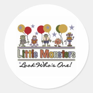 Sticker Rond Premier anniversaire de Monster