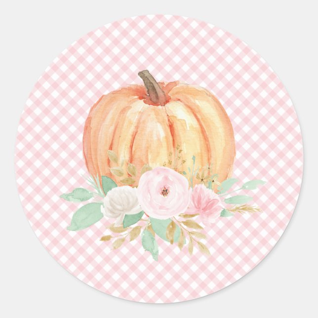 Sticker Rond Premier anniversaire de naissance de notre petit C (Devant)