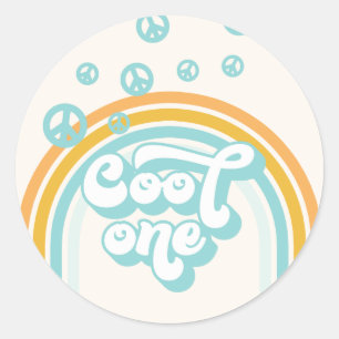 Sticker Rond Premier anniversaire d'un garçon génial