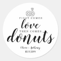 Premier vient Amour Donuts doux Traiter Mariage Fa