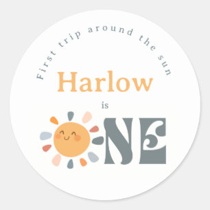 Sticker Rond Premier voyage autour du soleil