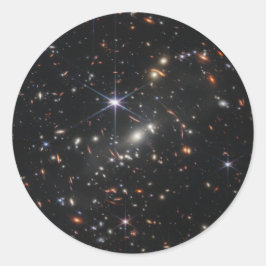 Sticker Rond Première vue profonde de l'univers de Webb