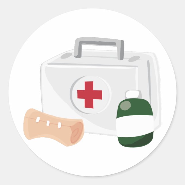 Sticker Rond Premiers secours (Devant)