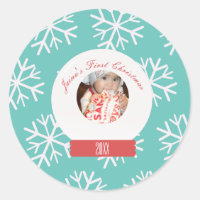 Premiers Snowglobe Snowflakes de Noël pour bébé Tu