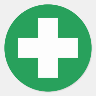 Sticker Rond Premiers soins
