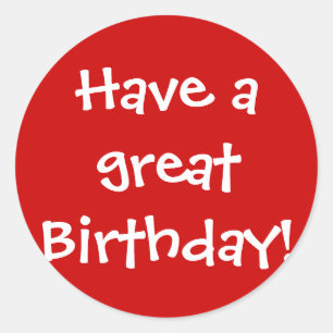 Sticker Rond Prenez un grand anniversaire !