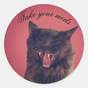 Sticker Rond prenez vos médicaments