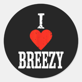 Sticker Rond Prénom personnalisé Rétro Cœur Amour Brise
