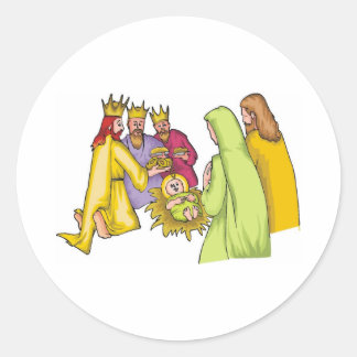 Sticker Rond Présentation Magi