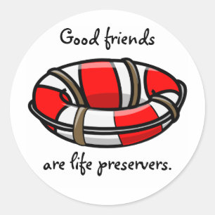 Sticker Rond Préserver la vie
