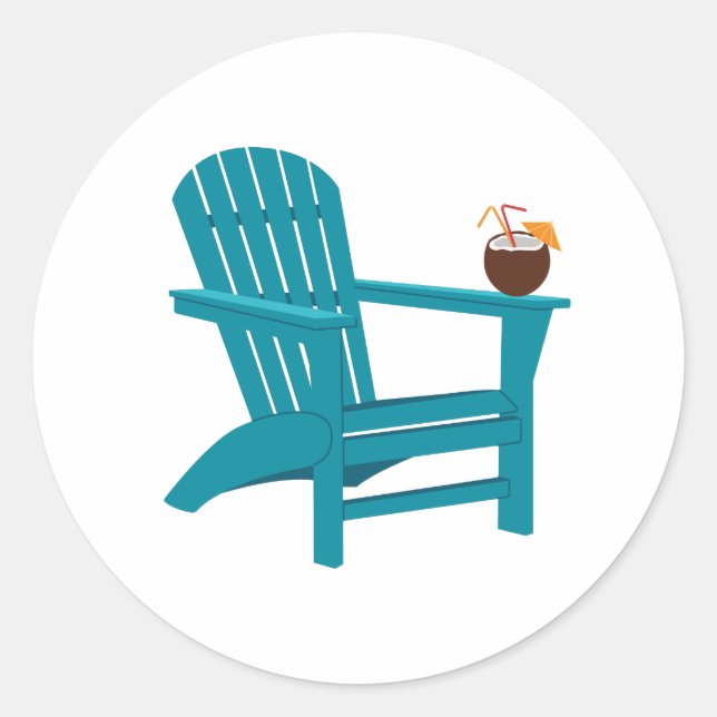 Sticker Rond Président Adirondack (Devant)