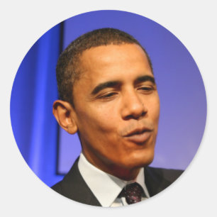 Sticker Rond Président Barack Obama