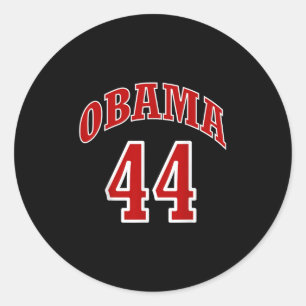 Sticker Rond Président Barack Obama 44 Chemise Faux Jersey 44e
