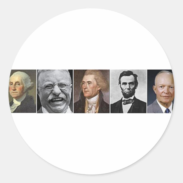 Sticker Rond Président des États-Unis (Devant)