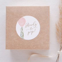 Prêt à faire éclater le ballon rose Eucalyptus Bab