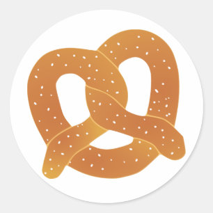 Sticker Rond Pretzel doux