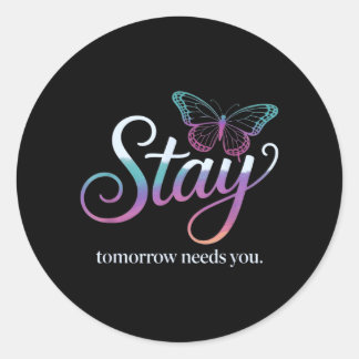 Sticker Rond Prévention de la santé mentale
