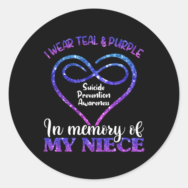 Sticker Rond Prévention du suicide Chemise Prévention du suicid (Devant)