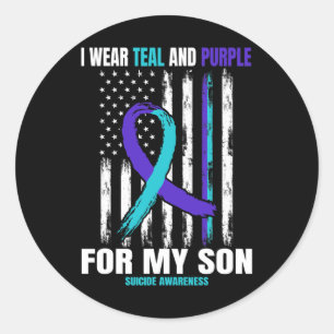 Sticker Rond Prévention du suicide Fils Femmes Hommes Amérique