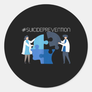 Sticker Rond Prévention du suicide - Sensibilisation à la santé