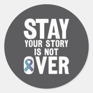 Sticker Rond Prévention du suicide Votre histoire _ Je pour les
