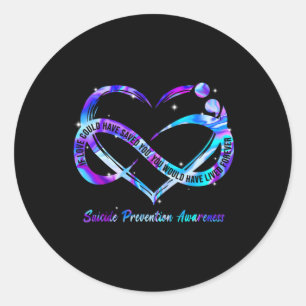 Sticker Rond Prévention Sensibilisation Si L'Amour Aurait Pu Vo