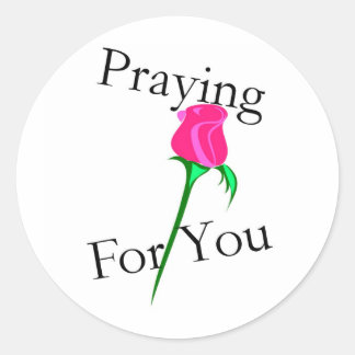 Sticker Rond Priant pour vous l'autocollant