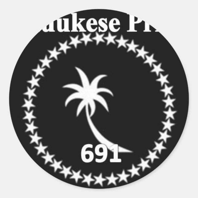 Sticker Rond Pride des Chuukais 691 (Devant)