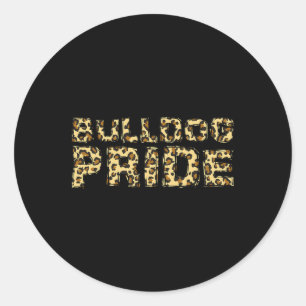 Sticker Rond Pride Leopard School Spirit Sports Fan Jour