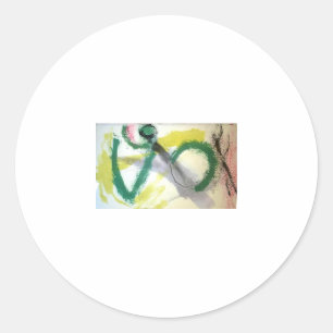 Sticker Rond Prier Mantis Abstrait Jeff Hankamer Artjunkhaus