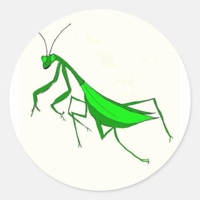 Sticker Rond Prière Produits Mantis (Devant)