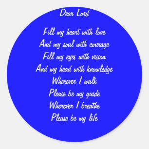 Sticker Rond Prière-religieux