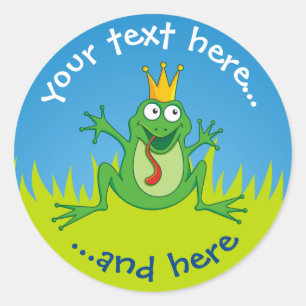 Sticker Rond Prince Frog