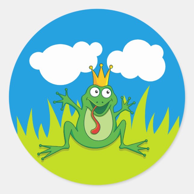 Sticker Rond Prince Frog (Devant)
